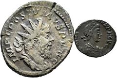 Large Lots Lot of 2 coins of the Roman Empire. Antoninianus of Postumous and Ae de Theodosius Nicomedia SMNA. Ae / Ag. TO EXAMINE. Almost VF/VF. Est...60,00. Spanish description: Lote de 2 monedas del