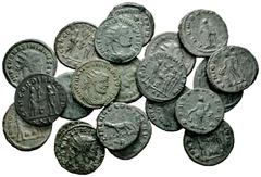 Large Lots Lot of 20 coins of the Roman Empire. Antoninian and Follis of the following emperors: Diocletian, Licinius, Maximian, Gallienus, Claudius II and Aurelian. Great variety of mints and some ra
