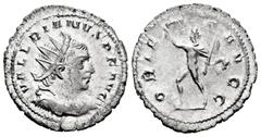 Roman Imperial Valerian I. Antoninianus. 257-260 AD. Colonia Agrippinensis. (Ric-12 (Lugdunum)). (Rsc-143a (Lugdunum)). Anv.: VALERIANVS P F AVG, radiate, draped, and cuirassed bust to right. Rev.: OR