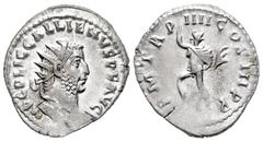 Roman Imperial Gallienus. Antoninianus. 253-268 AD. Rome. (Ric-117). Anv.: IMP C P LIC GALLIENVS P F AVG Radiate and cuirassed bust of Gallienus to right. Rev.: P M TR P IIII COS III P P Sol advancing