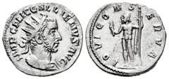 Roman Imperial Gallienus. Antoninianus. 253-254 AD. Rome. (Ric-143). (Rsc-351). Anv.: IMP C P LIC GALLIENVS AVG, radiate and draped bust right. Rev.: IOVI CONSERVA, Jupiter standing left with thunderb