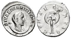 Roman Imperial Diva Mariniana. Antoninianus. 253 AD. Rome. (Ric-3). (Mir-212b). Rev.: CONSECRATIO Peacock standing front, his head turned left. Ag. 4,61 g. Almost XF/Choice VF. Est...180,00. Spanish D