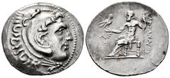 Greek Coins Pamphylia. Aspendos. Tetradrachm. 205-204 BC. In the name and types of Alexander III of Macedon. (Price-2888b). (SNG von Aulock-6654). Anv.: Head of Herakles right, wearing lion skin headd