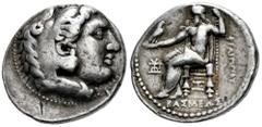 Greek Coins Kingdom of Macedon. Seleukos I Nikator. Tetradrachm. 318-315 BC. Babylon. In the name of Philip III and types of Alexander III of Macedon. (SC-Cad 43.7). (Price-P147 Arados). (Hgc-9,11). A