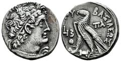 Greek Coins Ptolemaic Kings of Egypt. Cleopatra III and Ptolemy X Alexander I. Tetradrachm. RY 12 of Cleopatra and 9 of Ptolemy = 106/5 BC. Alexandria. (Svoronos-1728). (Sng Cop-359). Anv.: Diademed h