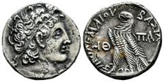 Greek Coins Ptolemaic Kings of Egypt. Ptolemy X Alexander I. Tetradrachm. RY 19 = 96/5 BC. Alexandria. (Svoronos-1679). (Sng Cop-368). (DCA-68). Anv.: Diademed head of Ptolemy I to right, wearing aegi