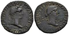 Celtiberian Coins Carthage Nova. Time of Caligula. Unit. 37-41 AD. Cartagena (Murcia). (Abh-613). Anv.: C. CAESAR. AVG. GERMANIC. IMP. P. M. TR. P. COS. Laureate head of Caligula right. Rev.: Laureate