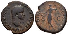 Roman Imperial Galba. Unit. 68-69 AD. Tarraco. (Ric-I 67). (Bmcre-201). Anv.: SER GALBA IMP CAESAR AVG P M TR P P P, laureate head right, globe at point of bust. Rev.: DIVA AVGVSTA. Female (Livia?) st