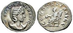 Roman Imperial Otacilia Severa. Antoninianus. 246-248 AD. Rome. (Ric-IV 125c). (Rsc-4). Anv.: M OTACIL SEVERA AVG, diademed and draped bust to right, set on crescent. Rev.: CONCORDIA AVGG, Concordia s
