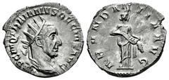 Roman Imperial Trajan Decius. Antoninianus. 249-251 AD. Rome. (Ric-IV 10b). (Rsc-2). Anv.: IMP C M Q TRAIANVS DECIVS AVG, radiate, draped and cuirassed bust to right. Rev.: ABVNDANTIA AVG, Abundantia 