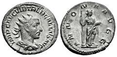 Roman Imperial Trebonianus Gallus. Antoninianus. 253 d.C. Rome. (Spink-9626). (Ric-31). (Seaby-17). Rev.: ANNONA AVGG. Ag. 4,07 g. Scarce. XF. Est...70,00. Spanish Description: Treboniano Galo. Antoni