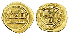 Other Islamic coins. Crusader state. fractional Dinar. Siglo XIII. (Ccs-pp. 90-126). Au. 0,61 g. Imitation Abbasid Dinar. Rare. Choice VF. Est...300,00. Spanish Description: Otras Acuñaciones Islámica