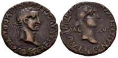 Celtiberian Coins Carthage Nova. Time of Caligula. Unit. 37-41 AD. Cartagena (Murcia). (Abh-613). (Acip-3155). Anv.: C. CAESAR. AVG. GERMANIC. IMP. P. M. TR. P. COS. Laureate head of Caligula right. R