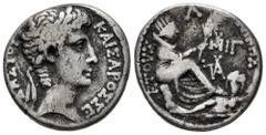 Roman Imperatorial Augustus. Seleucis and Pieria. Tetradrachm. Año 30 = 2/1 a.C. Antioch. (Prieur-55). (McAlee-185). (RPC-I 4156). Anv.: ΚΑΙΣΑΡΟΣ ΣΕΒΑΣΤΟΥ, laureate head to right. Rev.: EΤΟΥΣ ΝΙΚΗΣ, T