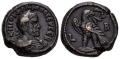 Roman Imperial Philip I. Tetradrachm. Año 2 = 244-245 d.C. Alexandria. (Dattari-4934). (Köln-2705). (Emmett-3480). Anv.: A K M IOV ΦIΛIΠΠOC ЄVCЄB, laureate, draped and cuirassed bust right. Rev.: Eagl