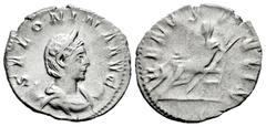 Roman Imperial Salonina. Antoninianus. 257-258 d.C. Colonia Agrippinensis. (Ric-V 1 7). Anv.: SALONINA AVG, draped bust set on crescent right. Rev.: VENVS FELIX, Venus seated left, with transverse sce