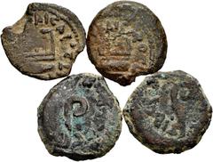Large Lots Lot of 3 coins of Judaea. Prutah of Pontius Pilate, struck under Tiberius in Jerusalem. Ae. TO EXAMINE. Almost F/Almost VF. Est...120,00. Spanish description: Lote de 3 monedas de Judaea. P