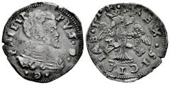 Philip II (1556-1598) Philip II (1556-1598). 2 tari. 151 sic (1561). Messina. T-P. (Tauler-534, plate coin). (Vti-129). (Mir-324/6). Ag. 5,81 g. Choice VF. Est...180,00. Spanish description: Felipe II
