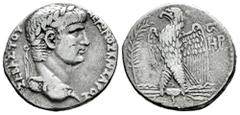Roman Imperial Nero. Seleucis and Pieria. Tetradrachm. RY 6 = 59/60 AD. Antioch. (Prieur-80). (McAlee-256). (RPC-4180). Anv.: NEPΩNOΣ ΚΑΙΣΑΡOΣ ΣΕΒΑΣΤΟΣ, laureate bust right, wearing archaic aegis. Rev