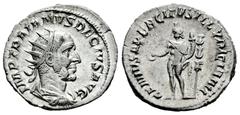 Roman Imperial Trajan Decius. Antoninianus. 249-251 AD. Rome. (Ric-IV 16c). (Rsc-49). Anv.: IMP C M Q TRAIANVS DECIVS AVG, radiate, draped and cuirassed bust to right. Rev.: GENIVS EXERCITVS ILLVRICIA