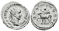 Roman Imperial Trajan Decius. Antoninianus. 249-251 AD. Rome. (Ric-62a). Anv.: IMP C M Q TRAIANVS DECIVS AVG, radiate and cuirassed bust right. Rev.: ADVENTVS AVG, Trajan Decius on horseback left, rai