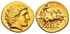 Greek Coins Kingdom of Macedon. Philip III Arrhidaios. Stater. 323-317 BC. Magnesia ad Maeandrum. In the name and types of Philip II. (Le Rider pl. 90, 15). (Sng Ans-313). (Thomson-Philip 3). Anv.: He