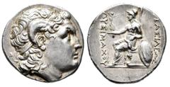 Greek Coins Kingdom of Thrace. Lysimachos. Tetradrachm. 305-281 BC. Uncertain mint. Without mint mark. (Mektepini-232). (Müller-unlisted). (Thomson-unlisted). Anv.: Head of Alexander the Great, diadem