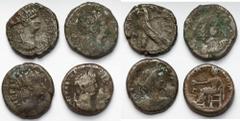 Ancient Coins Alexandrian Tetradrachms, lot (4pcs) Grade: F-VFANCIENT COINS ROMAN EMPIRE