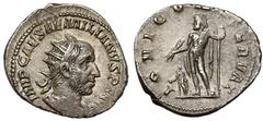 Ancient coins Aemilianus (253 AD) Antoninian, RomeObverse: IMP CAES AEMILIANVS P F AVGRadiate, draped and cuirassed bust right.Reverse: IOVI CONSERVAT, Jupiter standing left, holding thunderbolt and s