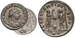 Ancient coins Tacitus (275-276 AD) DOUBLE Antoninian, Antioch - rareObverse: IMP C M CL TACITVS AVGRadiate, cuirassed and draped bust right.Reverse: CLEMENTIA TEMP / Δ / XIEmperor standing right, hold