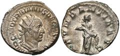 Ancient coins Trajan Decius (AD 249-251), AR Antoninianus, Rome mint. Trajan Decjusz (249-251), Antoninian - Abundantia Obverse: IMP C M Q TRAIANVS DECIVS AVG, radiated bust of Decius right.Reverse: A