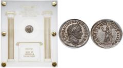 Ancient coins Karakalla, Denar Rzym (216) - Serapis - IGS MS - PIĘKNY Dawny, ekskluzywny grading firmy 'Independent Grading Service'. Awers: popiersie cesarza w wieńcu laurowym, w prawo. W otoku: ANTO