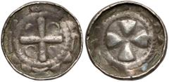 Medieval Poland Collection Denar krzyżowy CNP VI - emisja około 1060-1070 r. Emisja około 1060-1070 r. Av. Krzyż prosty z dwiema kulami i dwoma pierścieniami w kątach ramion.W otoku: C▲▲R▲▲I▲▲X▲▲ Rv. 