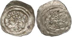 Medieval Österreich, Rudolf I (1273-91), Pfennig Graz - IVDICARE Austria, Rudolf I (1273-91), Fenig Graz - IVDICARE Datowanie: 1273-1276. Przedstawienie: królewskie popiersie z mieczem i uniesioną dło