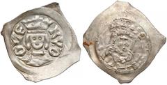 Medieval Österreich, Rudolf I (1273-91), Pfennig Graz - RVDOLF Austria, Rudolf I (1273-91), Fenig Graz - RVDOLF Awers: popiersie w koronie na wprost, w otoku RVD - OLF. Rewers: nieczytelne przedstawie