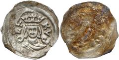Medieval Österreich, Rudolf I (1273-91), Pfennig Graz - RVDOLF Austria, Rudolf I (1273-91), Fenig Graz - RVDOLF - jednostronny Odbitka jednostronna. Przedstawienie: popiersie w koronie na wprost, w ot