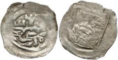 Medieval Österreich, Rudolf I (1273-91), Pfennig St. Veit - Lindwurm unter Mauer mit Türmen Austria, Rudolf I (1273-91), Fenig Sankt Veit - Lindworm pod murem z wieżami Przedstawienie: Lindworm w lewo