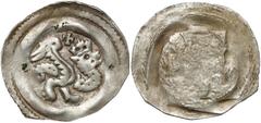 Medieval Österreich, Albrecht I (1282-1308), Pfennig Graz - Gekrönter Drache Austria, Albrecht I (1282-1308), Fenig Graz - ukoronowany smok Bardzo ładny. Przedstawienie: ukoronowany smok kroczący w pr