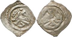 Medieval Österreich, Albrecht I (1282-98), Pfennig Graz - Panther unter dem Schild Austria, Albrecht I (1282-98), Fenig Graz - pantera pod tarczą Miejscowo niedobity, ale bardzo ładny. Mennica: Graz l