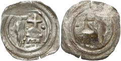 Medieval Österreich, Pfennig - Adler neben der Kapelle Austria, Fenig - Orzeł na lewo od kapliczki Przedstawienie: orzeł ze złożonymi skrzydłami, zwrócony w prawo, obok kapliczki oflankowanej trzema k