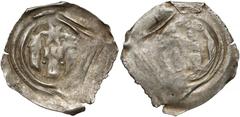 Medieval Österreich, Pfennig - drei Türme unter dem Stern Austria, Fenig - trzy wieże pod gwiazdą Przedstawienie: gwiazda nad trzema wieże (centralna zwieńczona trzema blankami, dwie boczne kopułą z p
