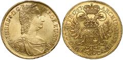 World Gold Coins Austria, Maria Theresia, Ducat 1763, Vienna Austria, Maria Teresa, Dukat 1763, Wiedeń Odmiana z popiersiem z trzema paskami naramiennika.Złoto (Au.986), średnica 21 mm, waga 3.47 g Re