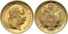 World Gold Coins Austria, Franz Joseph I, Ducat 1913 Austria, Franciszek Józef I, Dukat 1913 Złoto, średnica 19.9 mm, waga 3.485 g Reference: Krause KM# 2267 Grade: XF/XF+