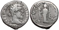 Ancient Coins Didius Julianus (193 n.e.) Denar - Rzadkość!Pęknięty krążek.Awers: Głowa cesarza w wieńcu laurowym, w prawo, w otoku legenda IMP CAES M DID IVLIAN AVGRewers: Concordia stojąca z dwoma sz