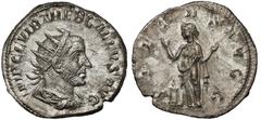 Ancient Coins Trebonianus Gallus (251-253 AD) AR Antoninian, Rome Trebonianus Gallus (251-253 AD) AR Antoninian, Rome Awers: Popiersie cesarza w koronie promienistej, zbroi i paludamentum, w prawo, w 