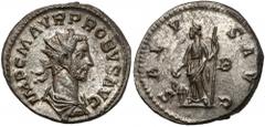 Ancient Coins Probus (276-282 n.e.) Antoninian, Lugdunum Probus (276-282 n.e.) Antoninian, Lugdunum Obverse: IMP C M AVR PROBVS AVG Radiate, draped and cuirassed bust right. Reverse: SALVS AVG / B Sal