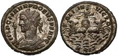 Ancient Coins Probus (276-282) Antoninian, Siscia - SOLI INVICTO Probus (276-282) Antoninian, Siscia - SOLI INVICTO Obverse: IMP C M AVR PROBVS P F AVG Radiate bust left in imperial mantle, holding ea