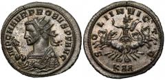 Ancient Coins Probus (276-282) Antoninian, Serdica Probus (276-282) Antoninian, Serdica Obverse: IMP C M AVR PROBVS P F AVG Radiate bust left in consular robe, holding eagle-tipped sceptre (scipio). R