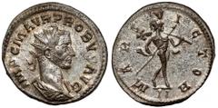 Ancient coins Probus (276-282 AD) Antoninian, LugdunumPerfect mint condition with full original silvering and mint luster and absolutely stunning details (especially for Lugdunum mint standards where 