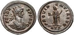 Ancient coins Probus (276-282 AD) Antoninian, Rome - AEQVITI seriesThis coin is part of the famous coded Aeqviti series (see the letter 'T' in the exergue, which is the 6th letter of the AEQVITI word 